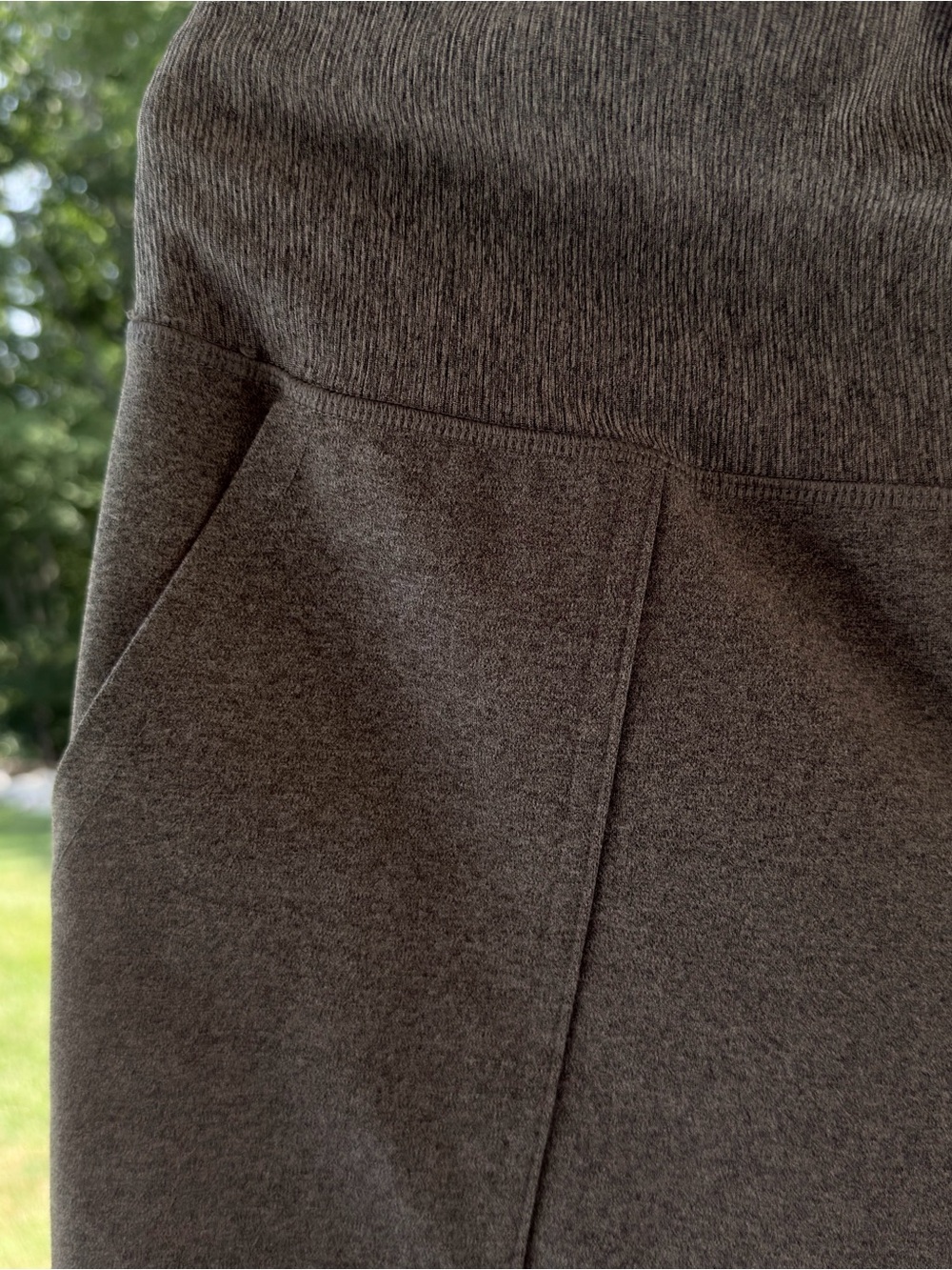 RBX Yoga Pants XL Gray Cropped Wide Leg High Rise Athletic Pockets - Picture 4 of 6